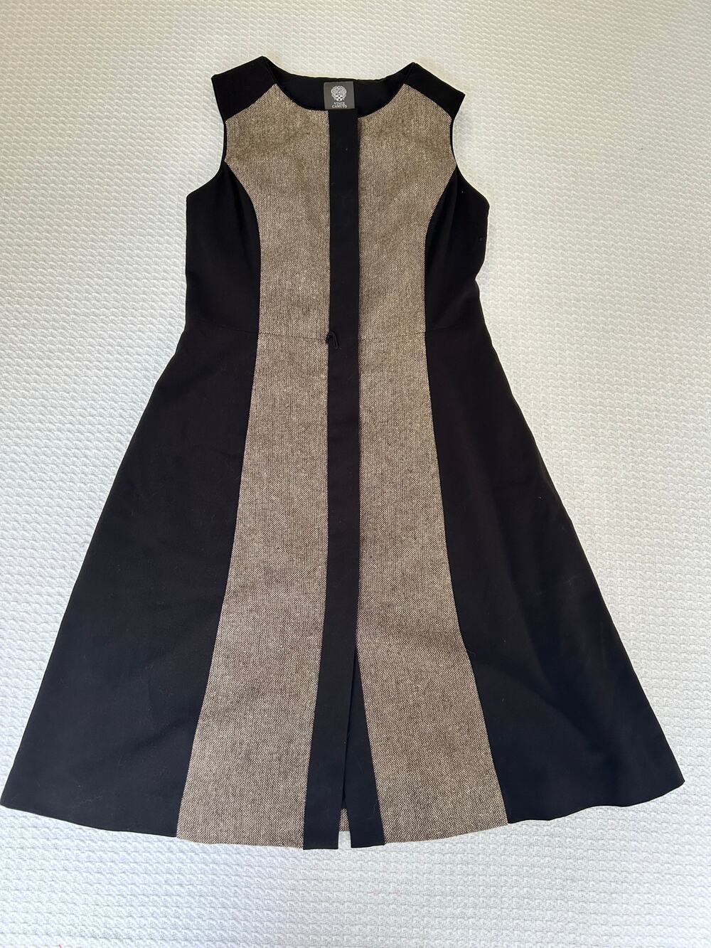 Vince Camuto A Line Wool Blend Dress Color Block